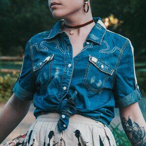 Denim Western Shirt